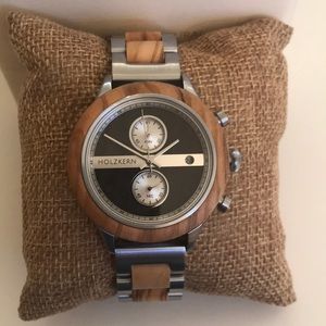 Men’s Holzkern natural wood watch